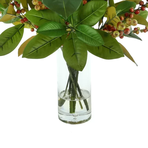 Magnolia Leaf and Berry Holiday Arrangement